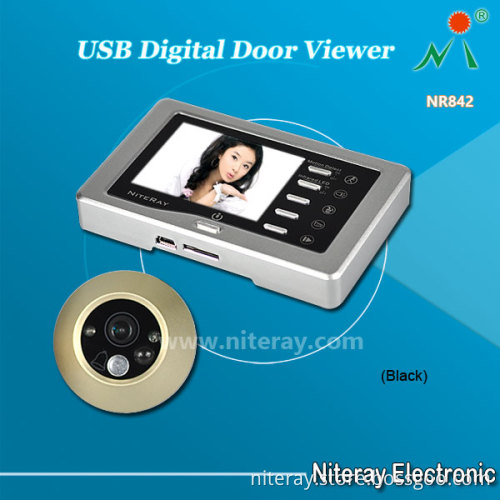 Motion Detection USB Digital Door Eye Peephole Viewer Security Camera with Recorder House